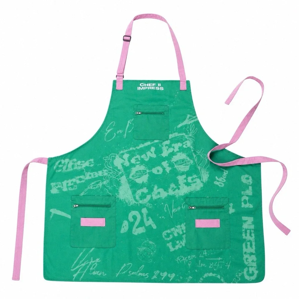 Pink & Green Apron